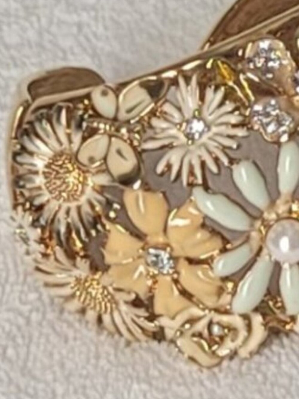 Kenneth Jay Lane Floral Bracelet Ring Set - Picture 9 of 9